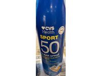 CVS Health Sport Clear Sunscreen Spray, SPF 50, 5.5 oz/156 g - Image 3