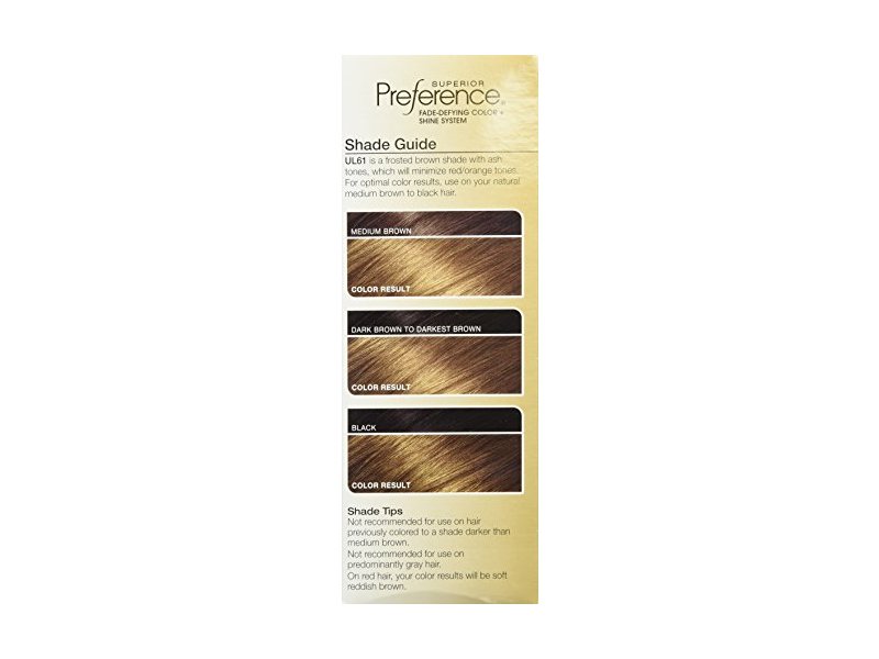 L'Oreal Paris Superior Preference Fade-Defying Color + Shine System, UL61 Ultra Light Ash Brown