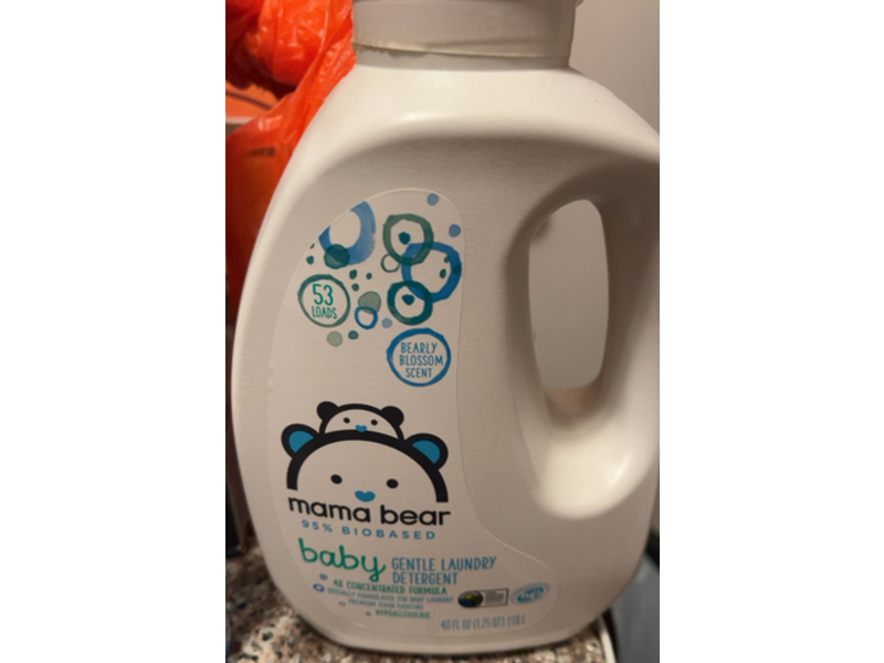 Mama Bear Baby Gentle Laundry Detergent, 53 Loads, 40 fl oz/1.18 L