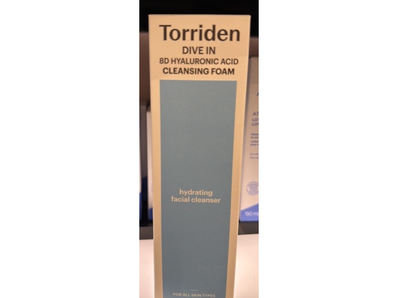 Torriden Dive In 8D Cleansing Foam, Hyaluronic Acid, 5.07 oz/150 mL