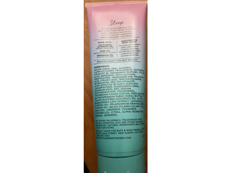 Bath & Body Works Aromatherapy Sleep, Lavender Sage Geranium, 8 oz/226 g