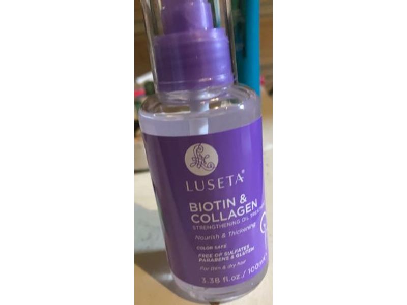 Luseta Biotin & Collagen Strengthening Oil Treatment, 3.38 fl oz/100 mL