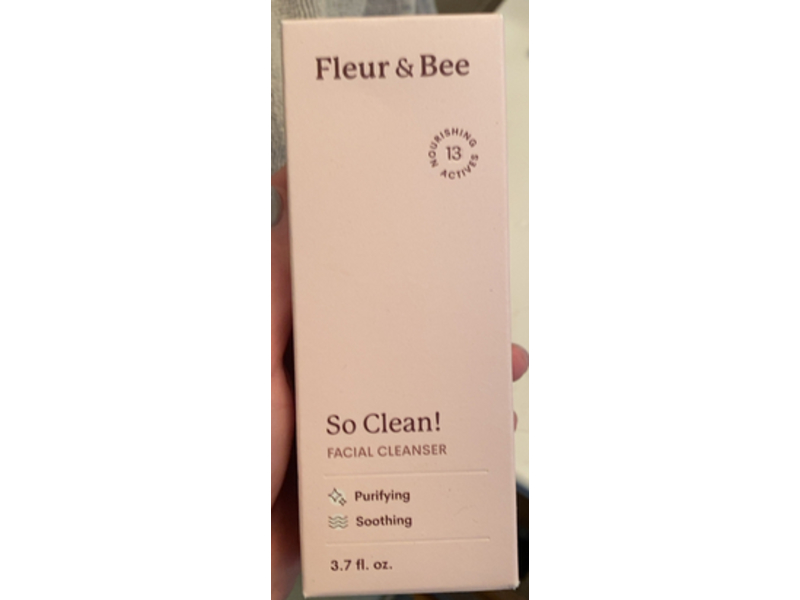 Fleur & Bee So Clean Facial Cleanser, 3.7 fl oz