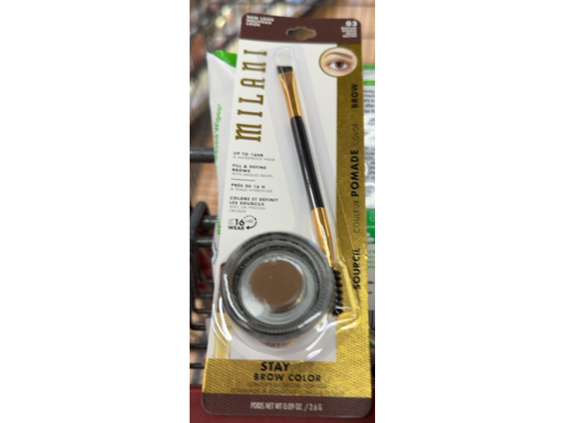 Milani Stay Brow Color, 03 Medium Brown, 0.09 oz/2.6 g