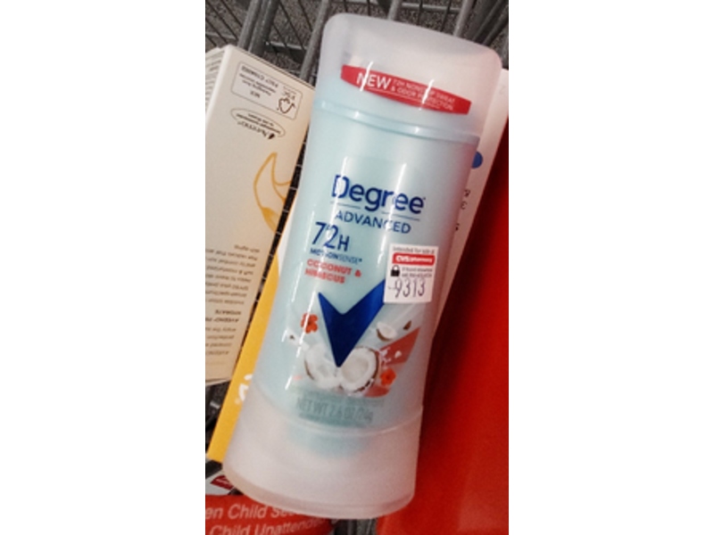 Degree Antiperspirant Deodorant, Coconut & Hibiscus, 2.6 oz/74 g