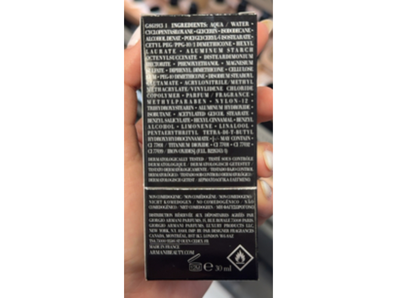 Giorgio Armani Luminous Silk Perfect Glow Flawless Foundation, 65 Towny, 1 fl oz/30 mL