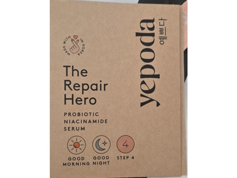 Yepoda The Repair Hero Serum, Prebiotic & Niacinamide, 0.08 fl oz/2.5 mL