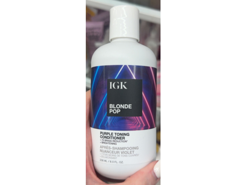 Igk Blonde Pop Purple Toning Conditioner, 8.0 fl oz/236 mL