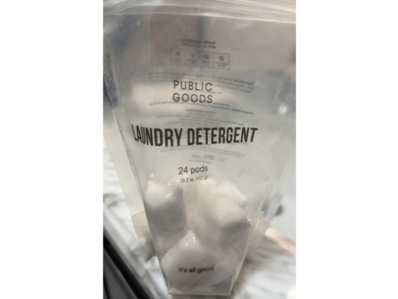 Public Goods Laundry Detergent Pods, 15.2 oz/432 g, 24 Count