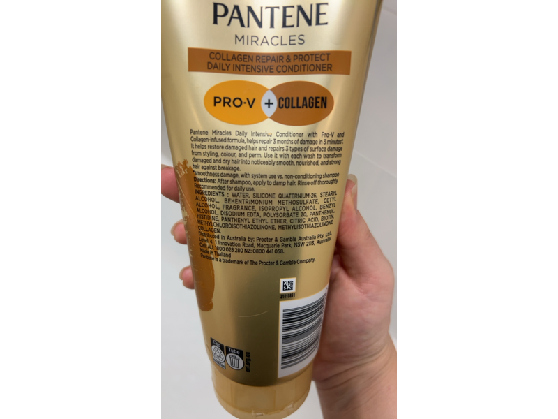 Pantene Miracle Daily Intensive Repair & Protect Conditioner, Collagen, 350 mL