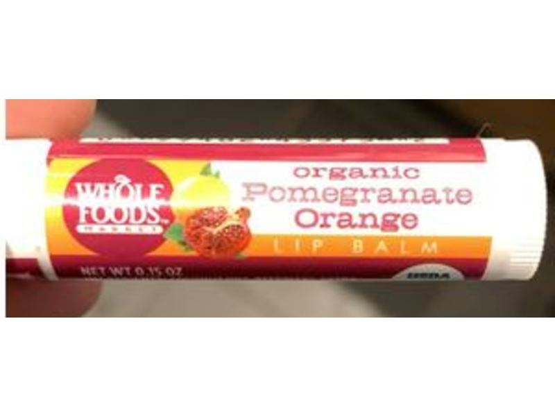 Whole Food Market Lip Balm, Organic Pomegranate Orange, 0.15 oz