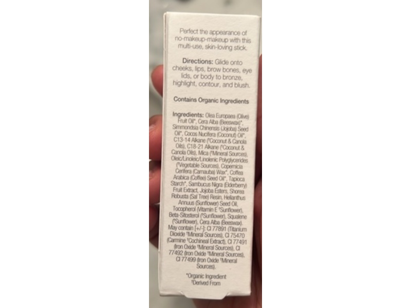 Ogee Hydraganics Sculpted Face Stick, Topaz, 0.28 oz/8 g