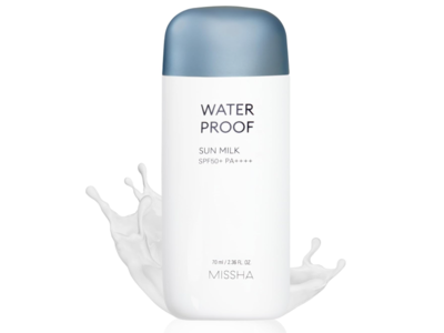Missha Waterproof Sun Milk, SPF 50+ PA++++, 2.36 fl oz/70 mL