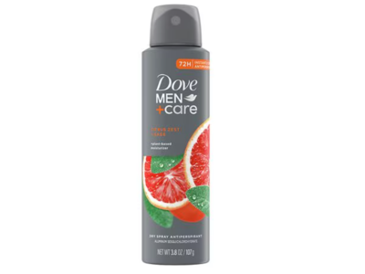Dove Men+Care Antiperspirant Dry Spray, Citrus Zest & Sage, 3.8 oz/107 g