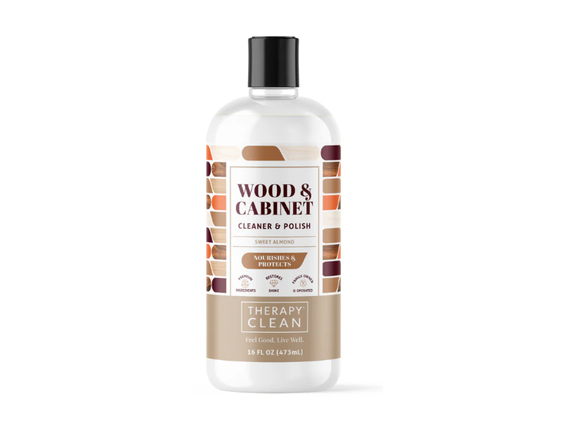 Therapy Clean Wood & Cabinet Cleaner & Polish, Sweet Almond, 16 fl oz/473 mL, Pack Of 2