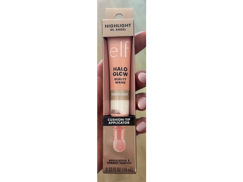 e.l.f. Cosmetics Halo Glow Cushion-Tip Highlight Applicator, IRL Angel, 0.33 fl oz/10 mL