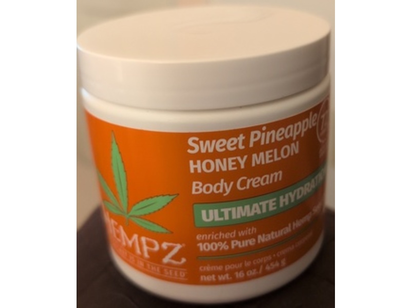 Hempz Body Cream, Sweet Pineapple Honey Melon, 16 fl oz/454 g
