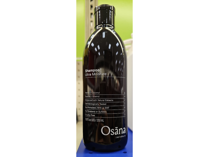 Osana Ultra Moisture Shampoo, Vanilla + Coconut, 11.8 fl oz/350 mL
