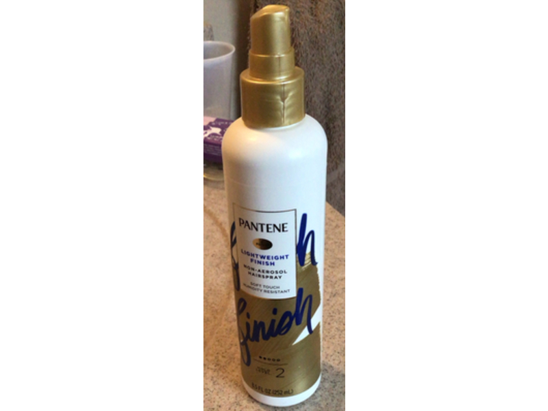 Pantene Lightweight Finish Non Aerosol Hairspray, Hold Level 2, 8.5 fl oz/252 mL