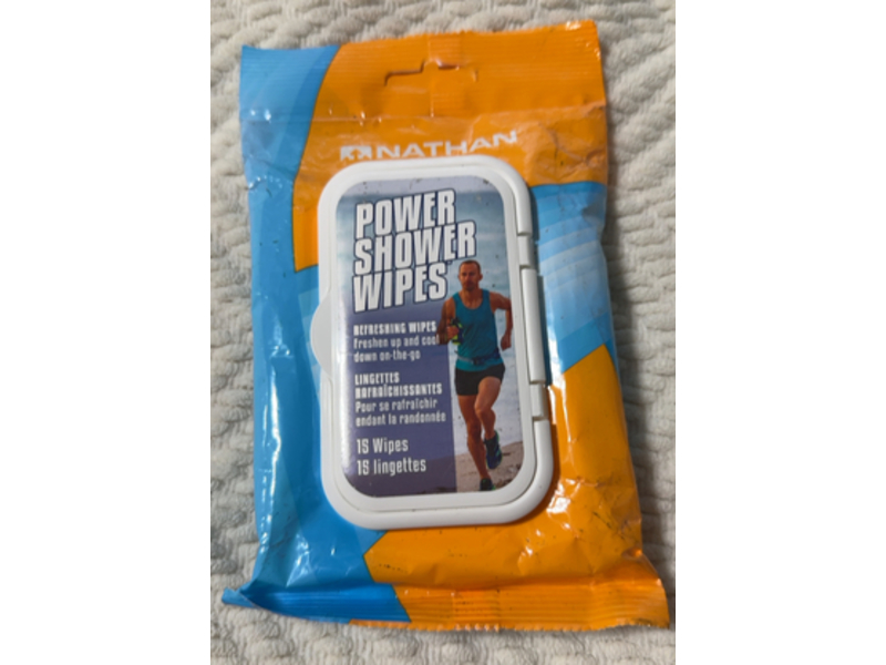 Nathan Power Shower Wipes, 15 Count
