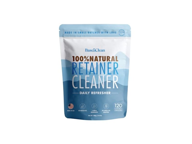 Base & Clean Daily Refresher Natural Retainer Cleaner Powder, 480 g