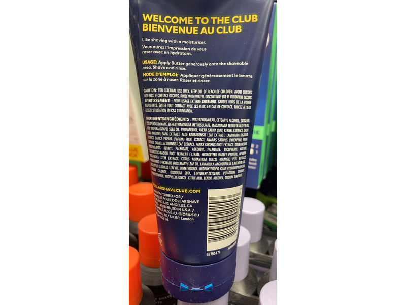 Dollar Shave Club Shave Butter, 6 fl oz/177 mL, Pack Of 2