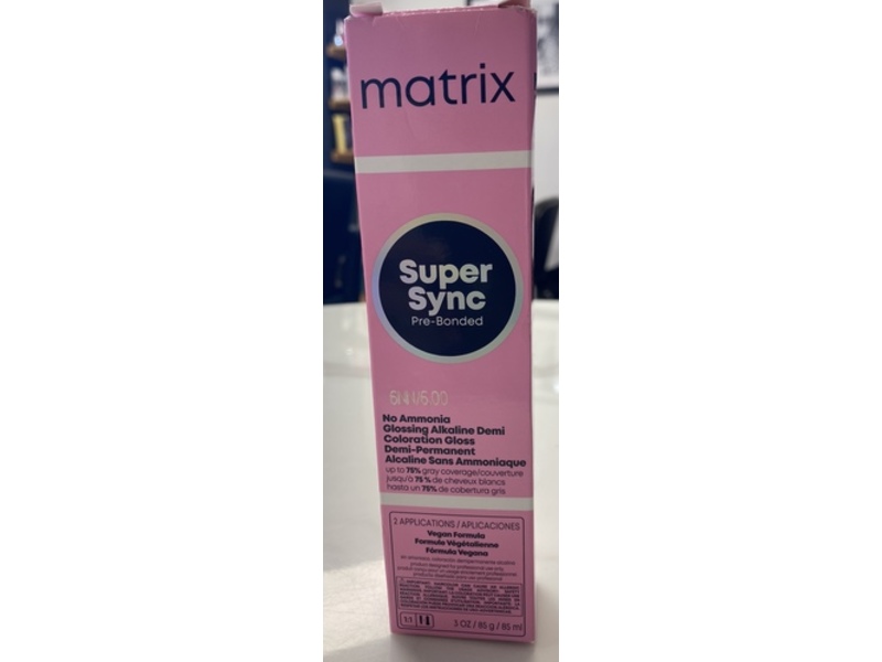 Matrix Super Sync Pre-Bonded Demi-Permanent Hair Color, 6Nn, 3 oz/85 mL