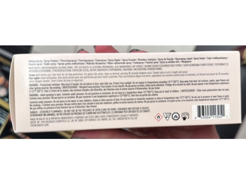 Pat McGrath Labs Skin Fetish: Glass 001 Legendary Glow Setting Spray, 3.38 fl oz/100 mL