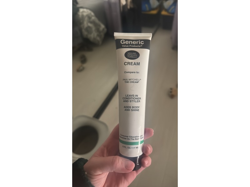 Generic Value Products Cream Leave In Conditioner & Styler, 6 fl oz/177 mL