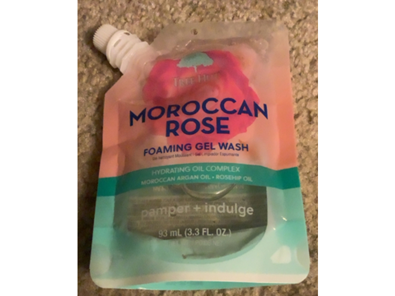 Tree Hut Foaming Gel Wash, Moroccan Rose, 3.3 fl oz/93 mL