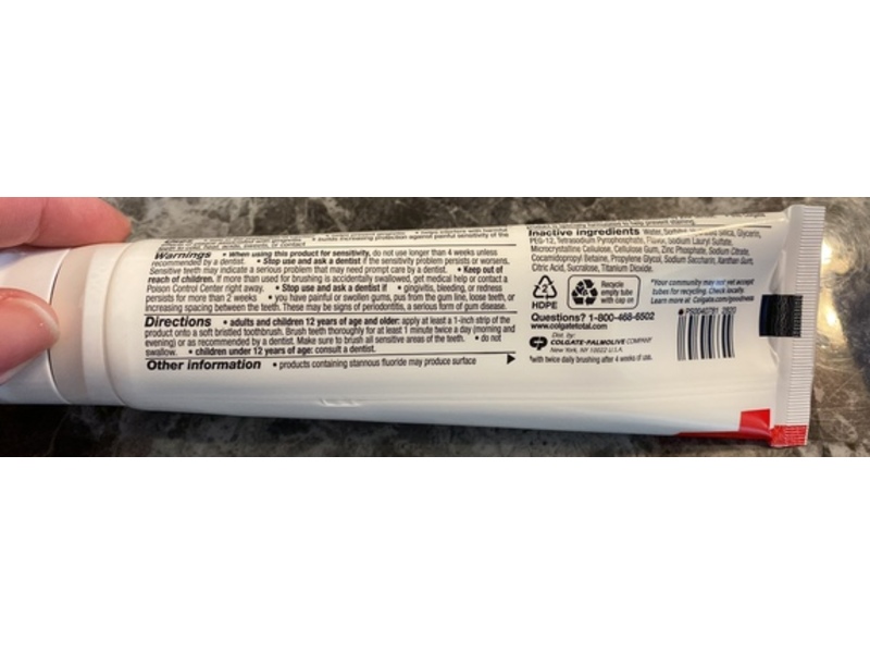 Colgate Advanced Whitening Toothpaste, 6.4 oz/181 g
