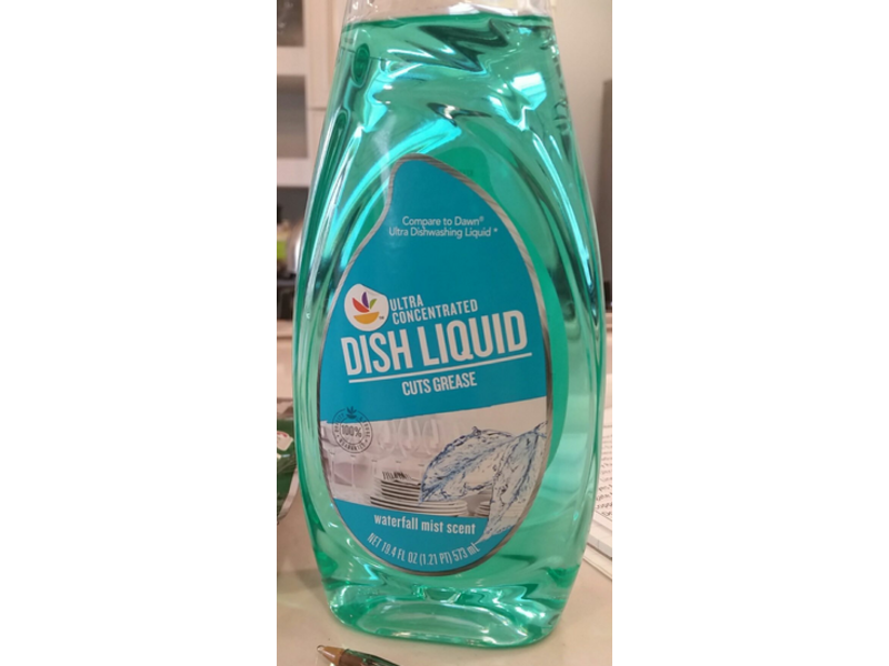 Ahold Ultra Concentrated Dish Liquid, Waterfall Mist Scent, 19.4 fl oz/573 ml