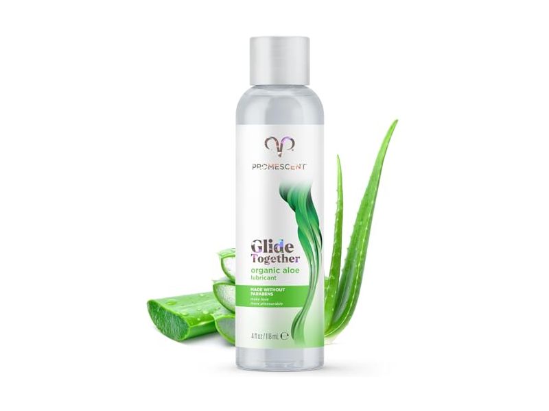Promescent Glide Together Lubricant, Organic Aloe, 4 fl oz/118 mL