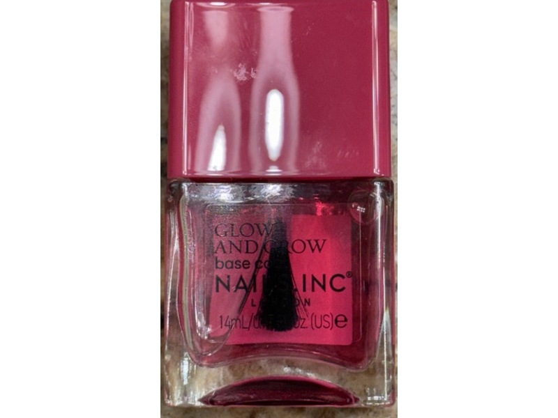 Nails Inc Glow & Grow Base Coat, Sienna, 0.47 fl oz/14 mL