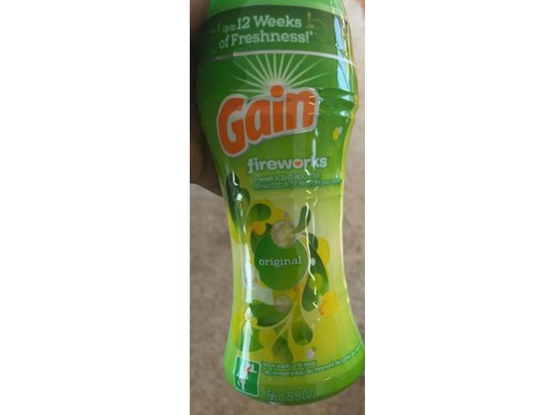 Gain Fireworks In-Wash Scent Booster, Original, 5.5 oz/156 g