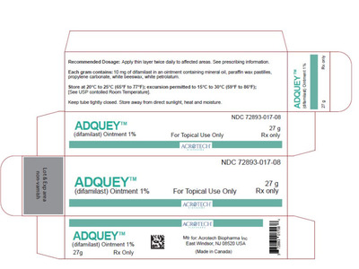 Adquey (difamilast 1%) Ointment, 27 gm, Acrotech Biopharma (RX)