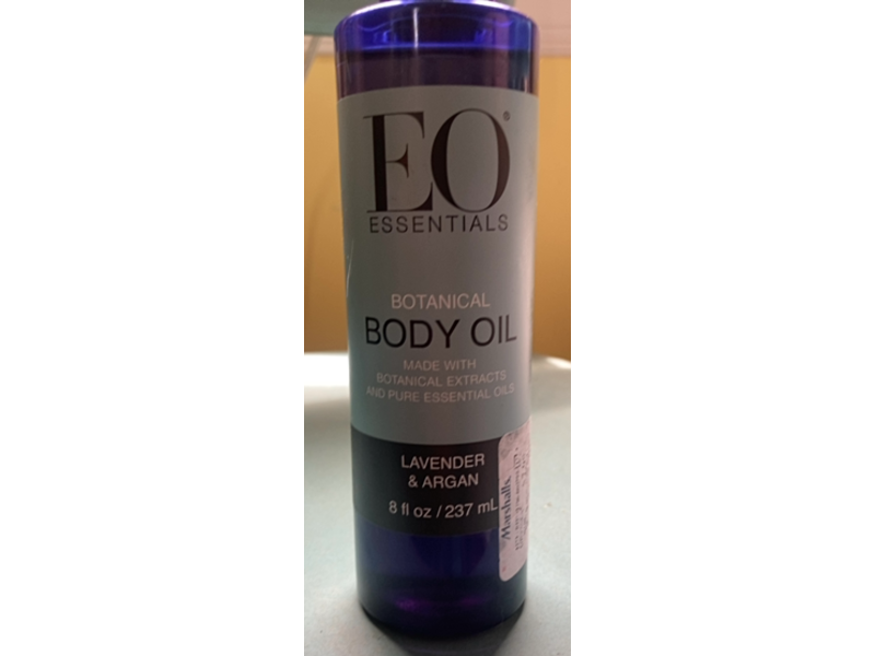 EO Essentials Botanical Body Oil, Lavender & Argan, 8 fl oz/237 mL