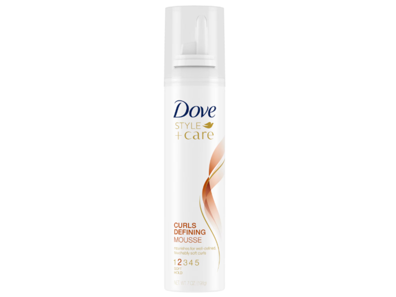 Dove Style + Care Curls Defining Mousse, Soft Hold, 7 oz/198 g