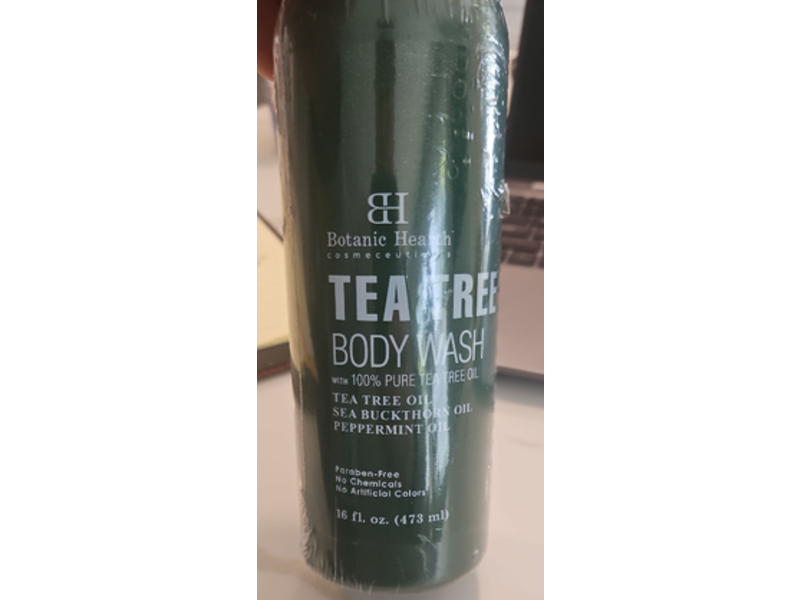 Botanic Hearth Body Wash, Pure Tea Tree Oil, 16 fl oz/473 mL, Pack Of 2