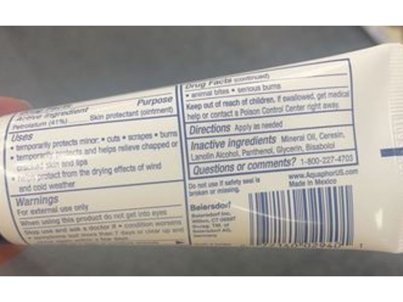 Aquaphor Advanced Therapy Healing Ointment, 1.75 oz (50 g)