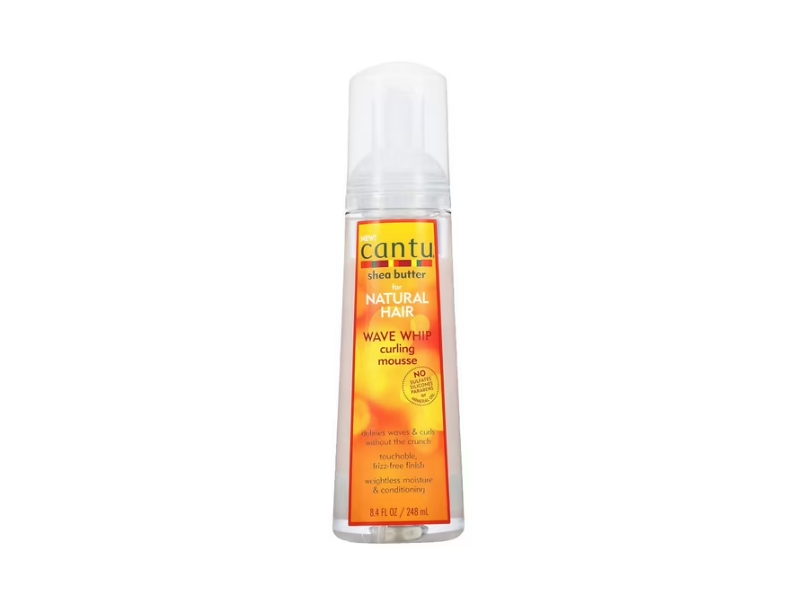 Cantu Natural Hair Wave Whip Curling Mousse, Shea Butter, 8.4 fl oz/248 mL