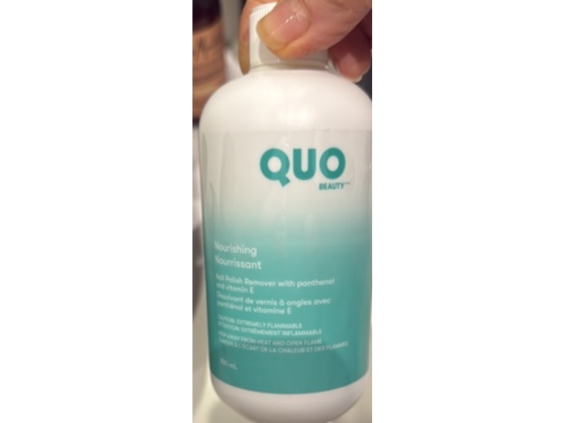 QUO Beauty Nourishing Nail Polish Remover, 300 mL
