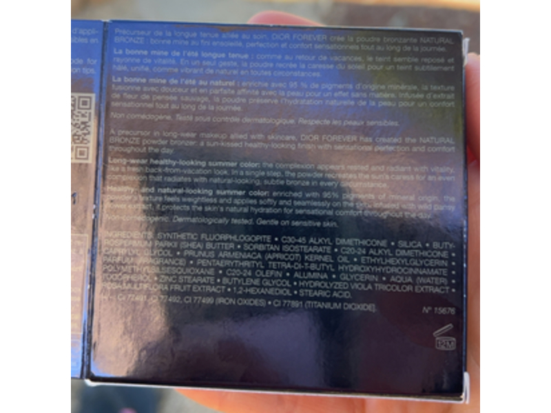 Dior Forever Natural Bronze, 03 Soft Bronze, 0.31 oz/9 g