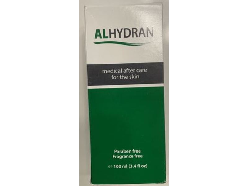 Alhydran Medical After Care, Paraben Free, Fragrance Free, 3.4 fl oz/100 mL