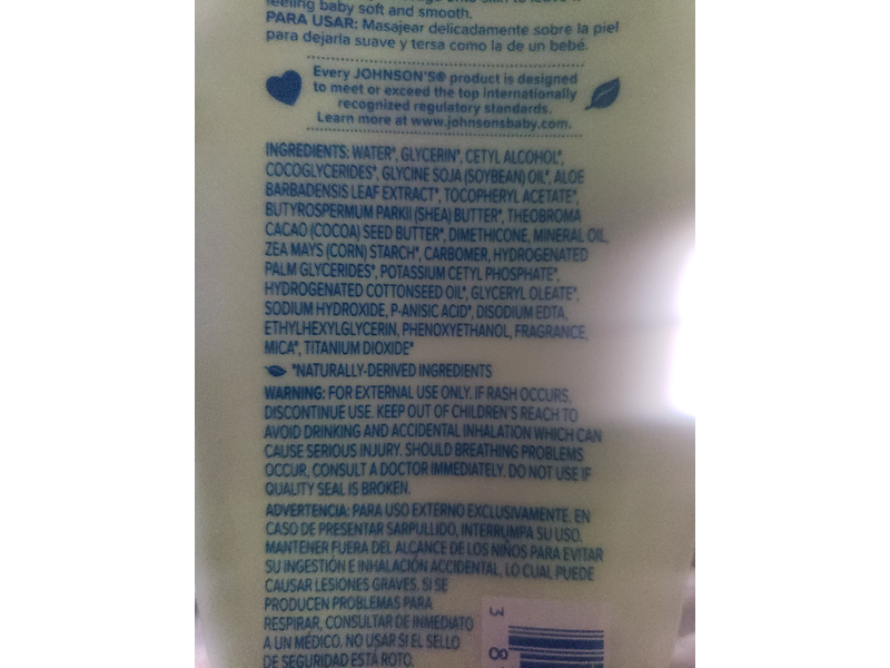 Johnson's Baby Creamy Oil, Aloe And Vitamin E, 8 fl oz/236 mL