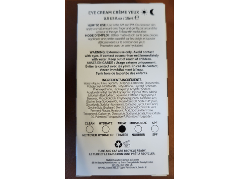 Sephora The Inkey List Caffeine Eye Cream, 0.5 fl oz/15 mL