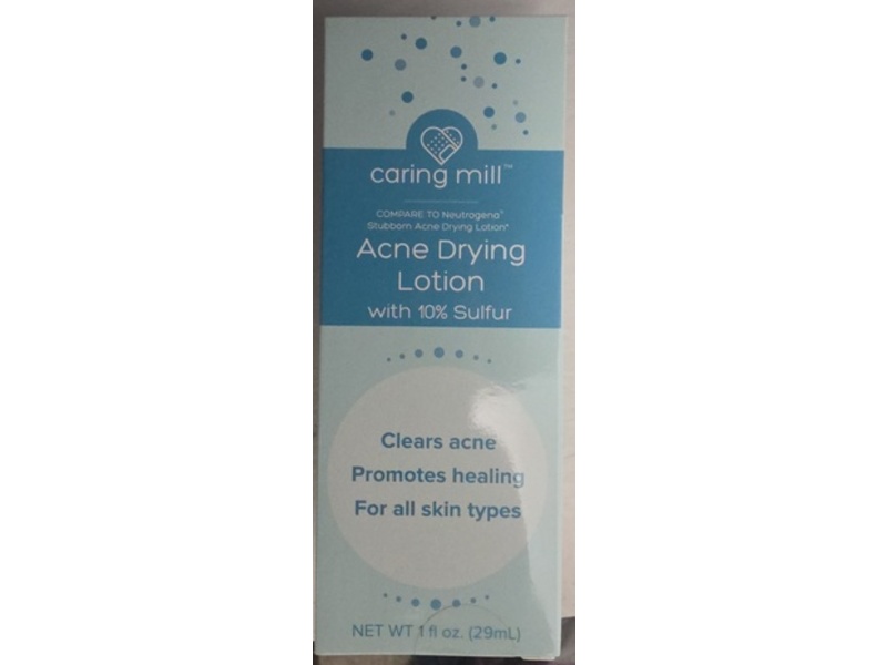 Caring Mill Acne Drying Lotion, 10% Sulfur, 1 fl oz/29 mL