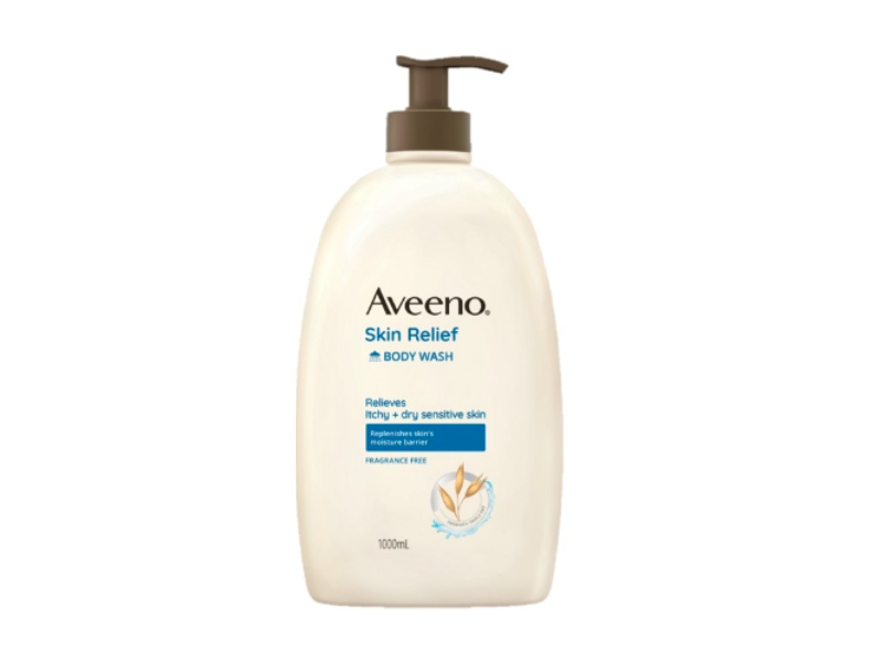 Aveeno Skin Relief Body Wash, Fragrance Free, 1000 mL.