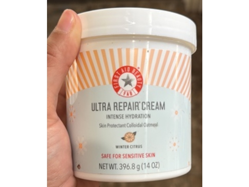 First Aid Beauty Ultra Repair Cream, Winter Citrus, 14 fl oz/396.8 g