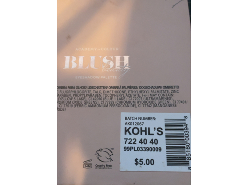 Academy Of Colour Blush Beauty Eyeshadow Palette, 0.05 oz